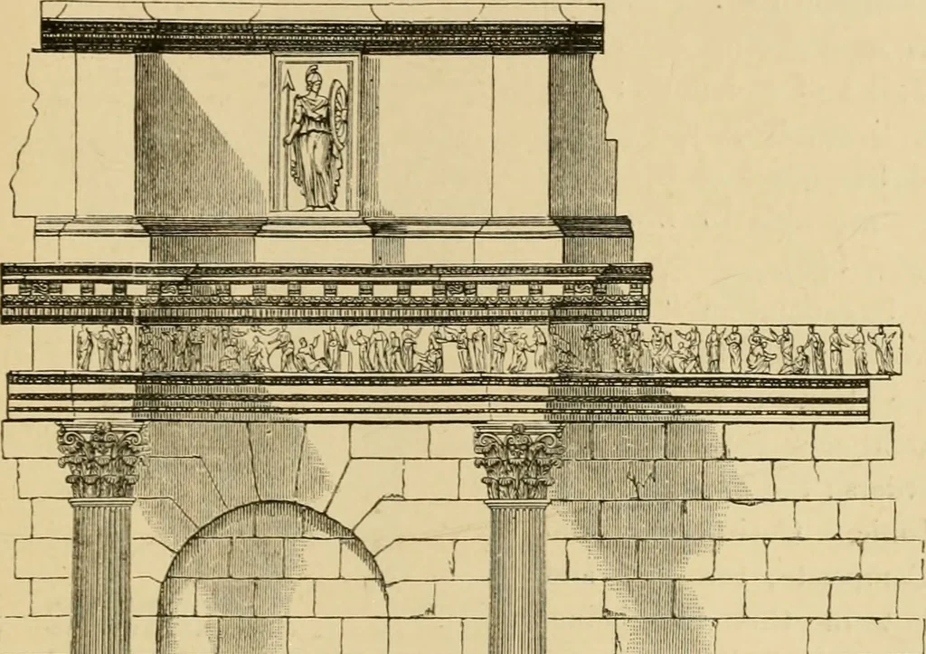 An illustration from Architecture, classic and early Christian, 1888, leaf 218