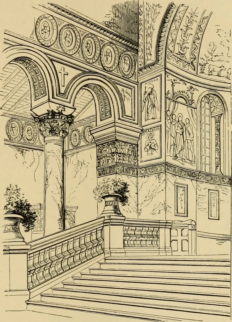 An illustration from Architecture, classic and early Christian, 1888, leaf 232