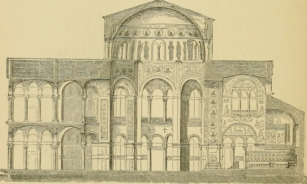An illustration from Architecture, classic and early Christian, 1888, leaf 243