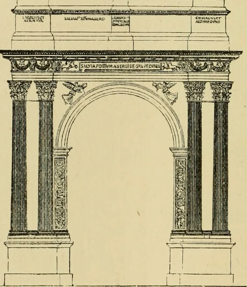 An illustration from Architecture, classic and early Christian, 1888, leaf 31
