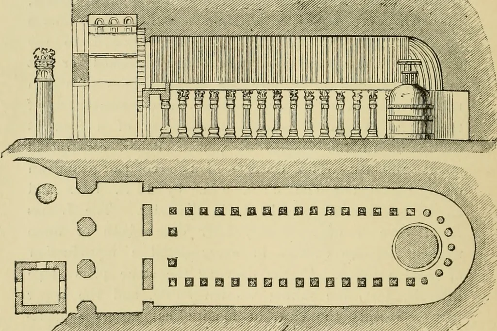 An illustration from Architecture, classic and early Christian, 1888, leaf 95