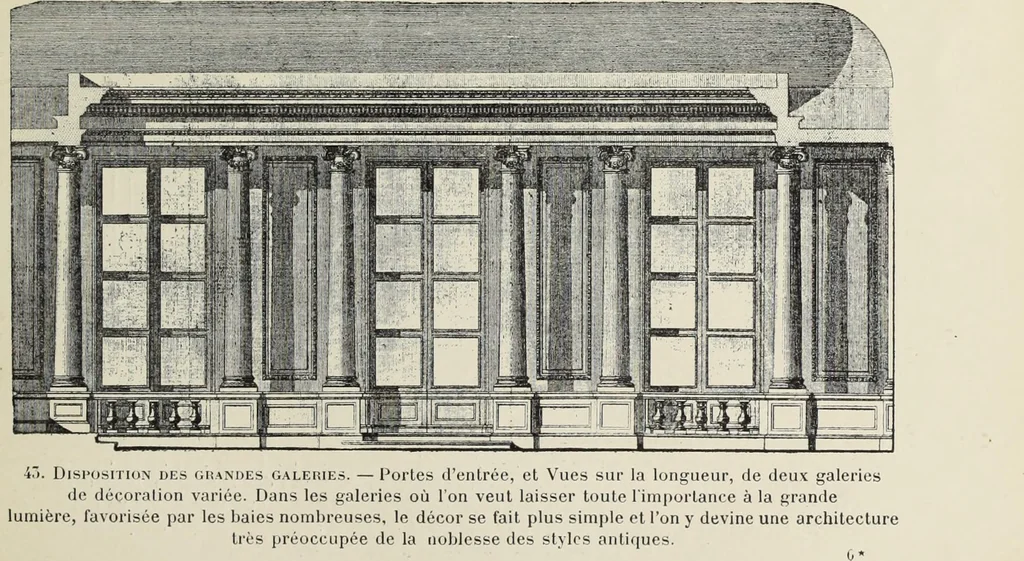 An illustration from Architecture, décoration et ameublement pendant le dix-huitième siècle, Régence - Louis XV. Symétrie et asymétrie proportions légères et courbes capricieuses, 1900, leaf 110