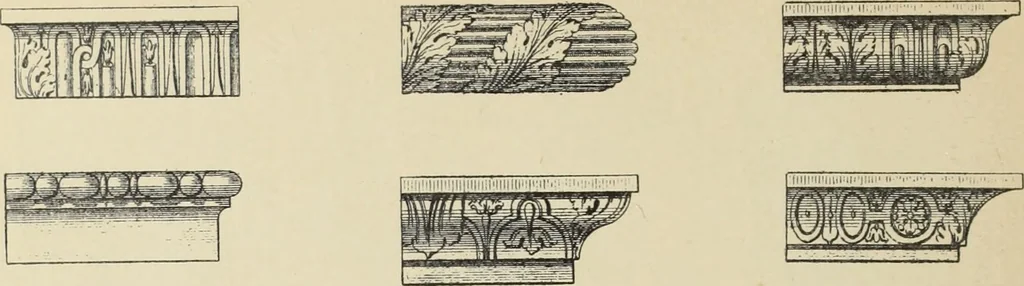 An illustration from Architecture, décoration et ameublement pendant le dix-huitième siècle, Régence - Louis XV. Symétrie et asymétrie proportions légères et courbes capricieuses, 1900, leaf 217