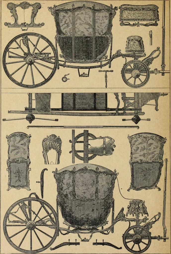 An illustration from Architecture, décoration et ameublement pendant le dix-huitième siècle, Régence - Louis XV. Symétrie et asymétrie proportions légères et courbes capricieuses, 1900, leaf 267