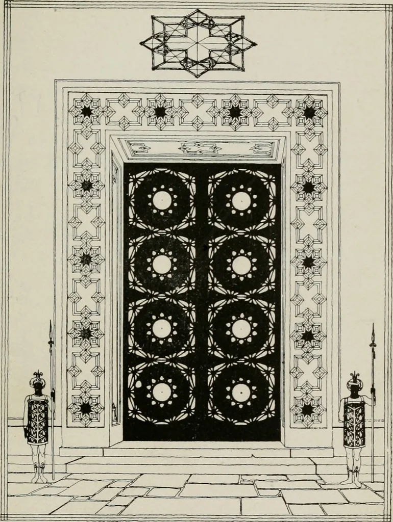 An illustration from Architecture and democracy, 1918, leaf 102
