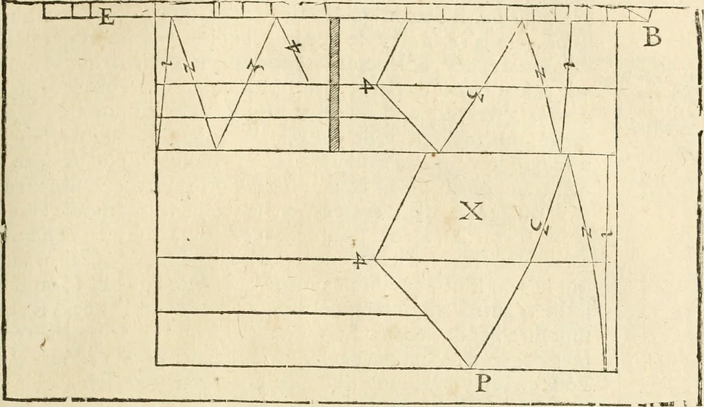 An illustration from Architecture de Philibert de l'Orme ... : uure entiere contenant onze livres, augmentée de deux, & autres figures non encores veuës, tant pour desseins qu'ornemens de maisons : avec vne belle inuention pour bien bastir, & à petits fraiz .., 1626, leaf 166