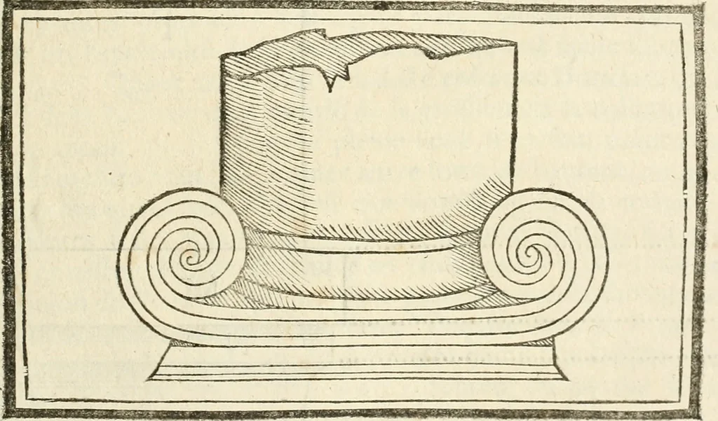 An illustration from Architecture de Philibert de l'Orme ... : uure entiere contenant onze livres, augmentée de deux, & autres figures non encores veuës, tant pour desseins qu'ornemens de maisons : avec vne belle inuention pour bien bastir, & à petits fraiz .., 1626, leaf 288