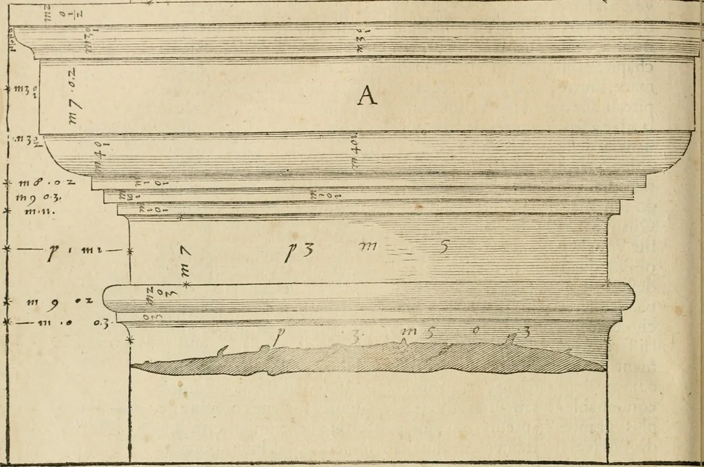An illustration from Architecture de Philibert de l'Orme ... : uure entiere contenant onze livres, augmentée de deux, & autres figures non encores veuës, tant pour desseins qu'ornemens de maisons : avec vne belle inuention pour bien bastir, & à petits fraiz .., 1626, leaf 303