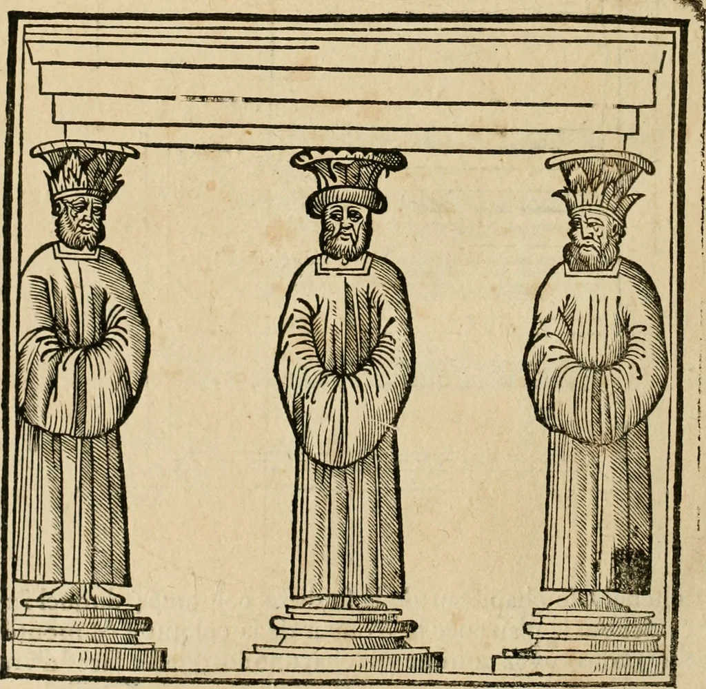 An illustration from Architecture de Philibert de l'Orme ... : uure entiere contenant onze livres, augmentée de deux, & autres figures non encores veuës, tant pour desseins qu'ornemens de maisons : avec vne belle inuention pour bien bastir, & à petits fraiz .., 1626, leaf 369
