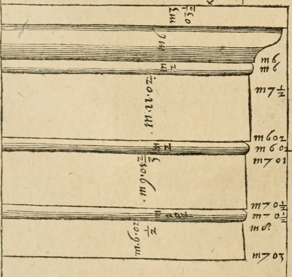 An illustration from Architecture de Philibert de l'Orme ... : uure entiere contenant onze livres, augmentée de deux, & autres figures non encores veuës, tant pour desseins qu'ornemens de maisons : avec vne belle inuention pour bien bastir, & à petits fraiz .., 1626, leaf 373