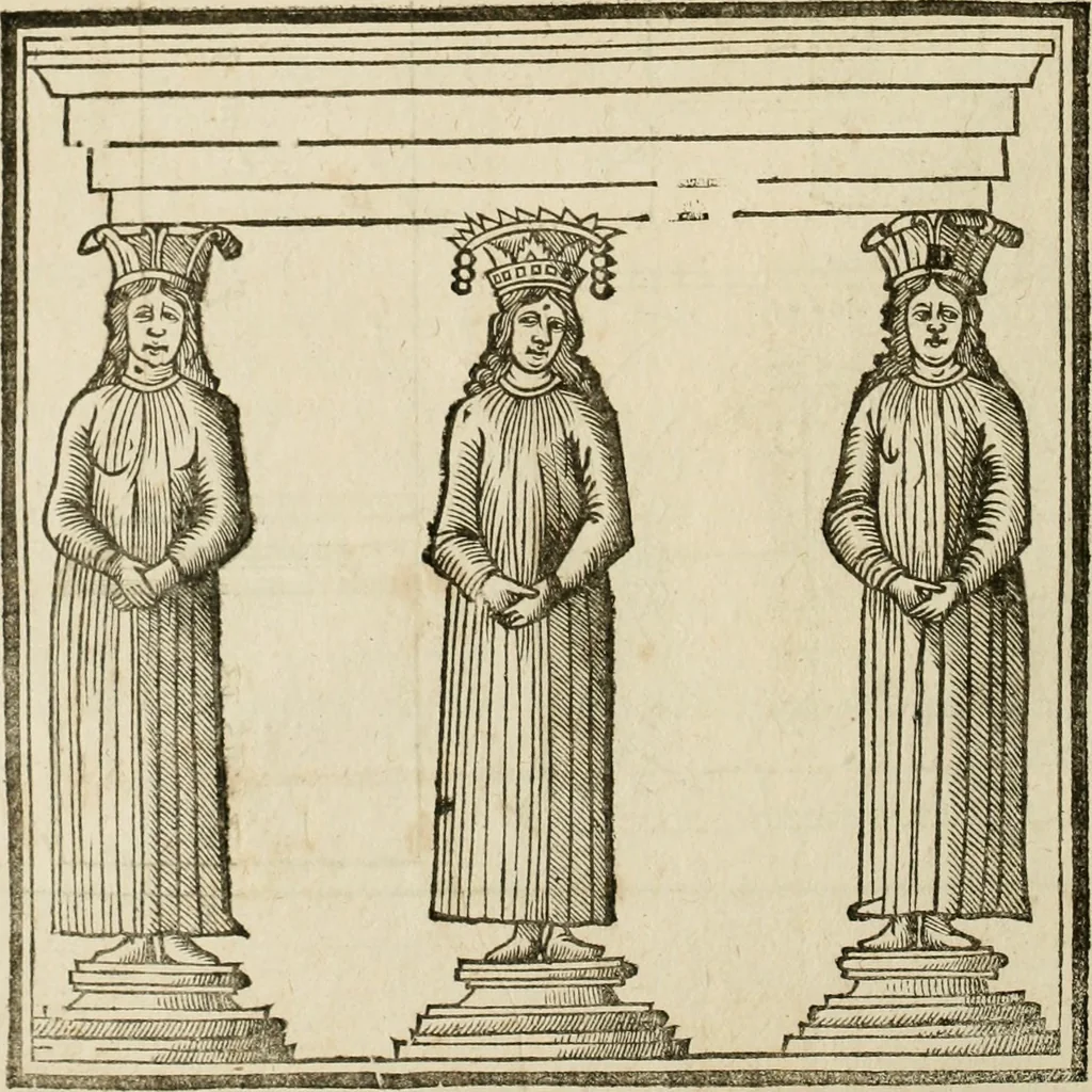 An illustration from Architecture de Philibert de l'Orme ... : uure entiere contenant onze livres, augmentée de deux, & autres figures non encores veuës, tant pour desseins qu'ornemens de maisons : avec vne belle inuention pour bien bastir, & à petits fraiz .., 1626, leaf 377