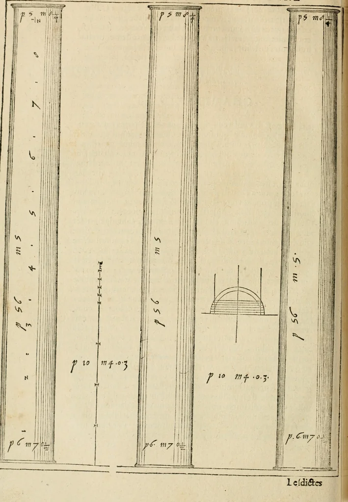 An illustration from Architecture de Philibert de l'Orme ... : uure entiere contenant onze livres, augmentée de deux, & autres figures non encores veuës, tant pour desseins qu'ornemens de maisons : avec vne belle inuention pour bien bastir, & à petits fraiz .., 1626, leaf 391