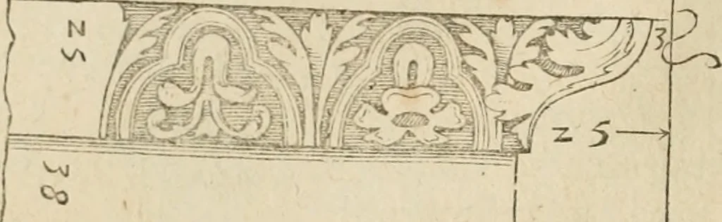 An illustration from Architecture de Philibert de l'Orme ... : uure entiere contenant onze livres, augmentée de deux, & autres figures non encores veuës, tant pour desseins qu'ornemens de maisons : avec vne belle inuention pour bien bastir, & à petits fraiz .., 1626, leaf 403