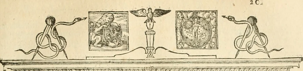 An illustration from Architecture de Philibert de l'Orme ... : uure entiere contenant onze livres, augmentée de deux, & autres figures non encores veuës, tant pour desseins qu'ornemens de maisons : avec vne belle inuention pour bien bastir, & à petits fraiz .., 1626, leaf 408