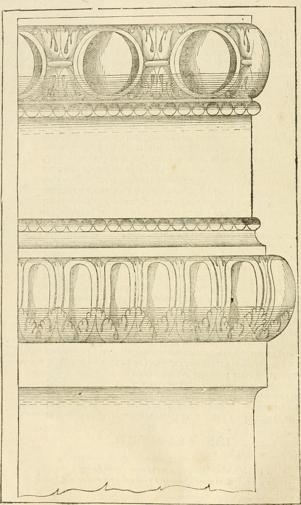 An illustration from Architecture de Philibert de l'Orme ... : uure entiere contenant onze livres, augmentée de deux, & autres figures non encores veuës, tant pour desseins qu'ornemens de maisons : avec vne belle inuention pour bien bastir, & à petits fraiz .., 1626, leaf 442