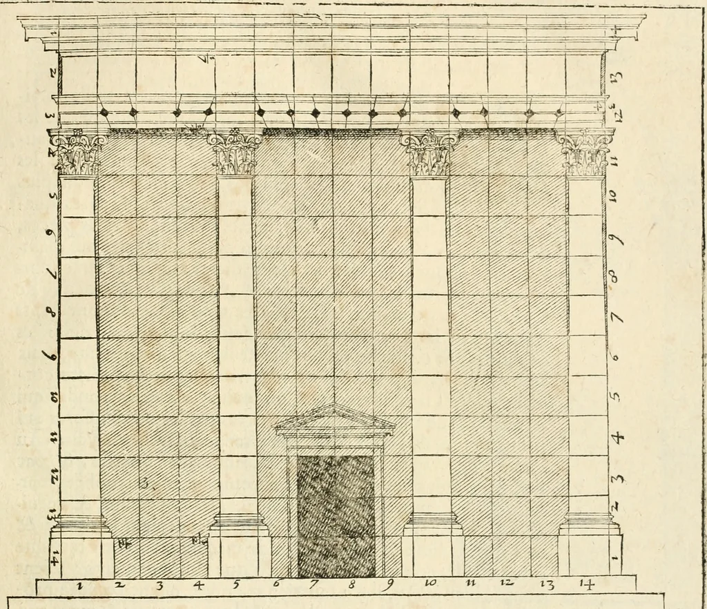 An illustration from Architecture de Philibert de l'Orme ... : uure entiere contenant onze livres, augmentée de deux, & autres figures non encores veuës, tant pour desseins qu'ornemens de maisons : avec vne belle inuention pour bien bastir, & à petits fraiz .., 1626, leaf 458