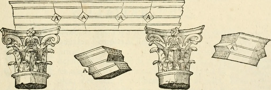 An illustration from Architecture de Philibert de l'Orme ... : uure entiere contenant onze livres, augmentée de deux, & autres figures non encores veuës, tant pour desseins qu'ornemens de maisons : avec vne belle inuention pour bien bastir, & à petits fraiz .., 1626, leaf 458