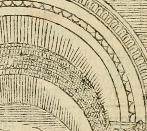 An illustration from Architecture de Philibert de l'Orme ... : uure entiere contenant onze livres, augmentée de deux, & autres figures non encores veuës, tant pour desseins qu'ornemens de maisons : avec vne belle inuention pour bien bastir, & à petits fraiz .., 1626, leaf 467