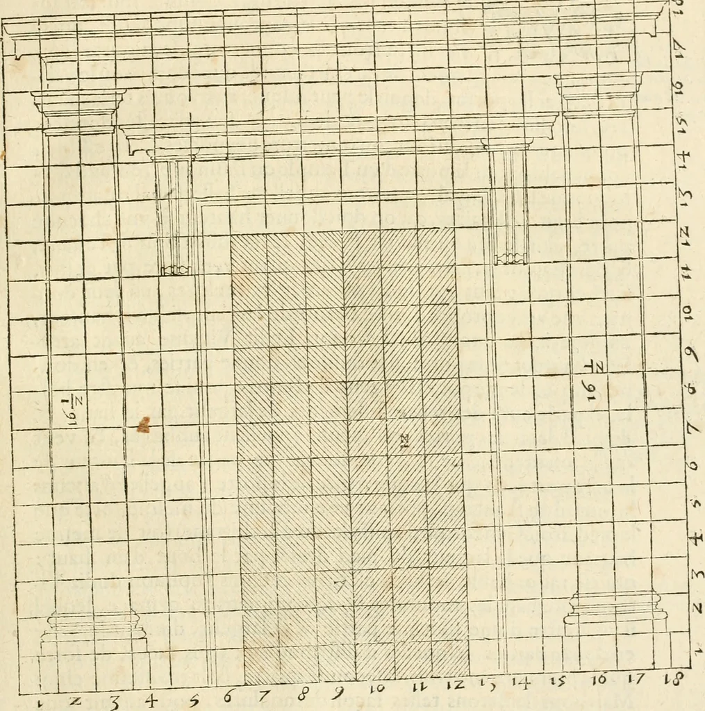 An illustration from Architecture de Philibert de l'Orme ... : uure entiere contenant onze livres, augmentée de deux, & autres figures non encores veuës, tant pour desseins qu'ornemens de maisons : avec vne belle inuention pour bien bastir, & à petits fraiz .., 1626, leaf 478