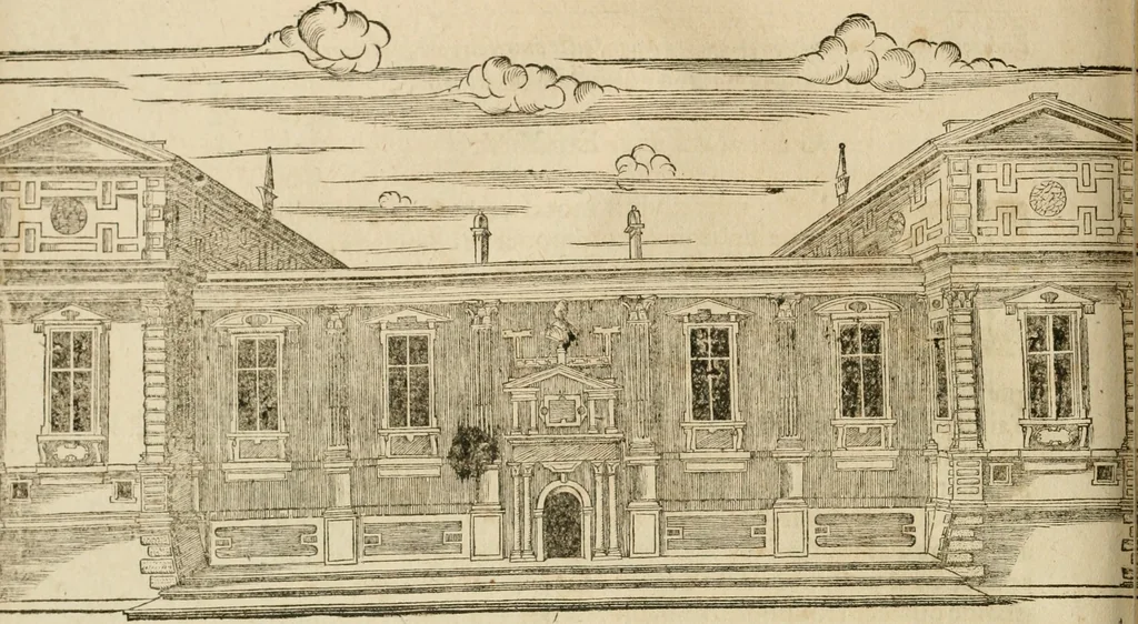 An illustration from Architecture de Philibert de l'Orme ... : uure entiere contenant onze livres, augmentée de deux, & autres figures non encores veuës, tant pour desseins qu'ornemens de maisons : avec vne belle inuention pour bien bastir, & à petits fraiz .., 1626, leaf 509