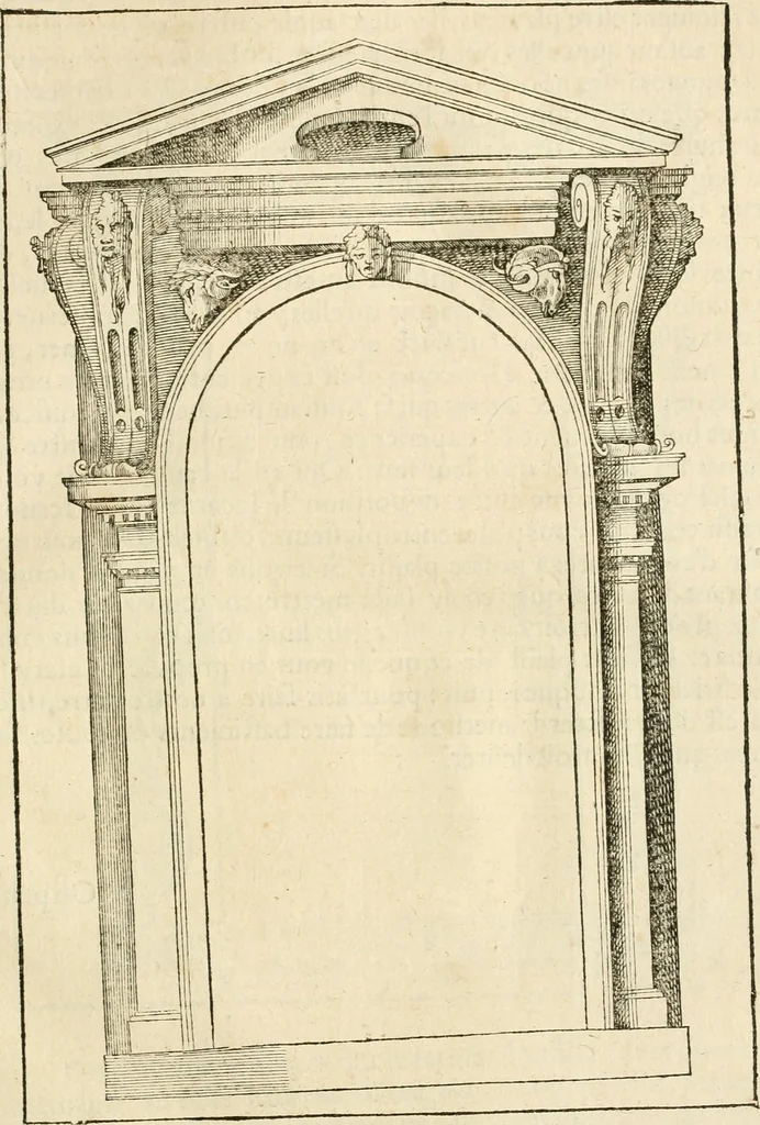 An illustration from Architecture de Philibert de l'Orme ... : uure entiere contenant onze livres, augmentée de deux, & autres figures non encores veuës, tant pour desseins qu'ornemens de maisons : avec vne belle inuention pour bien bastir, & à petits fraiz .., 1626, leaf 520