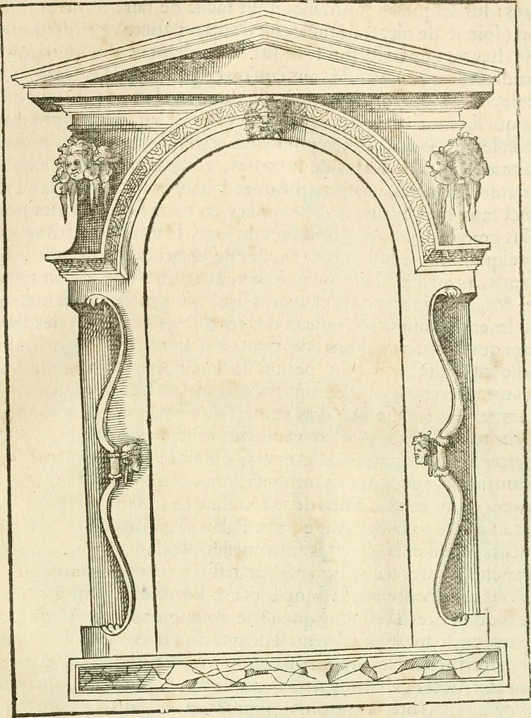 An illustration from Architecture de Philibert de l'Orme ... : uure entiere contenant onze livres, augmentée de deux, & autres figures non encores veuës, tant pour desseins qu'ornemens de maisons : avec vne belle inuention pour bien bastir, & à petits fraiz .., 1626, leaf 522