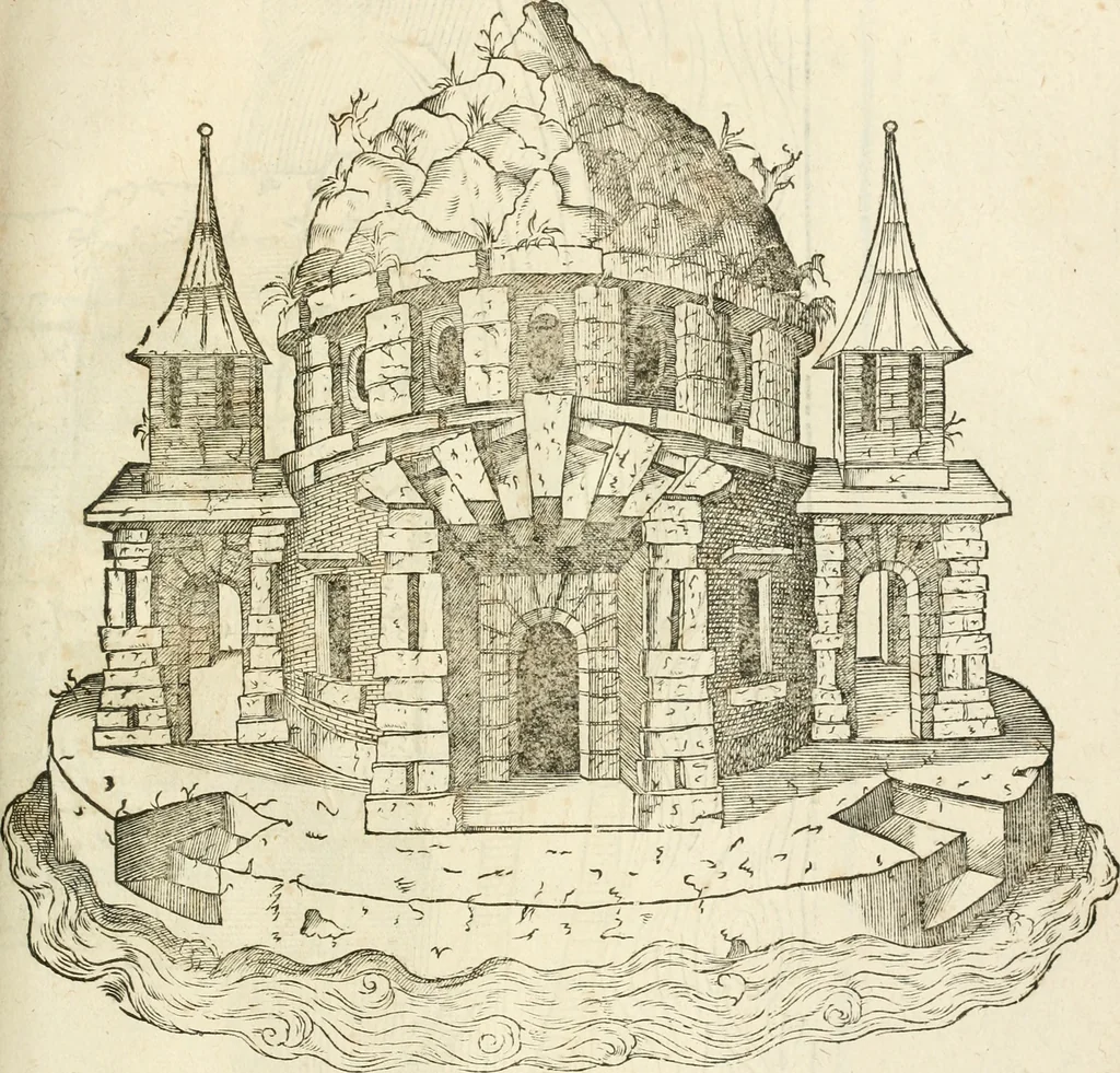 An illustration from Architecture de Philibert de l'Orme ... : uure entiere contenant onze livres, augmentée de deux, & autres figures non encores veuës, tant pour desseins qu'ornemens de maisons : avec vne belle inuention pour bien bastir, & à petits fraiz .., 1626, leaf 524