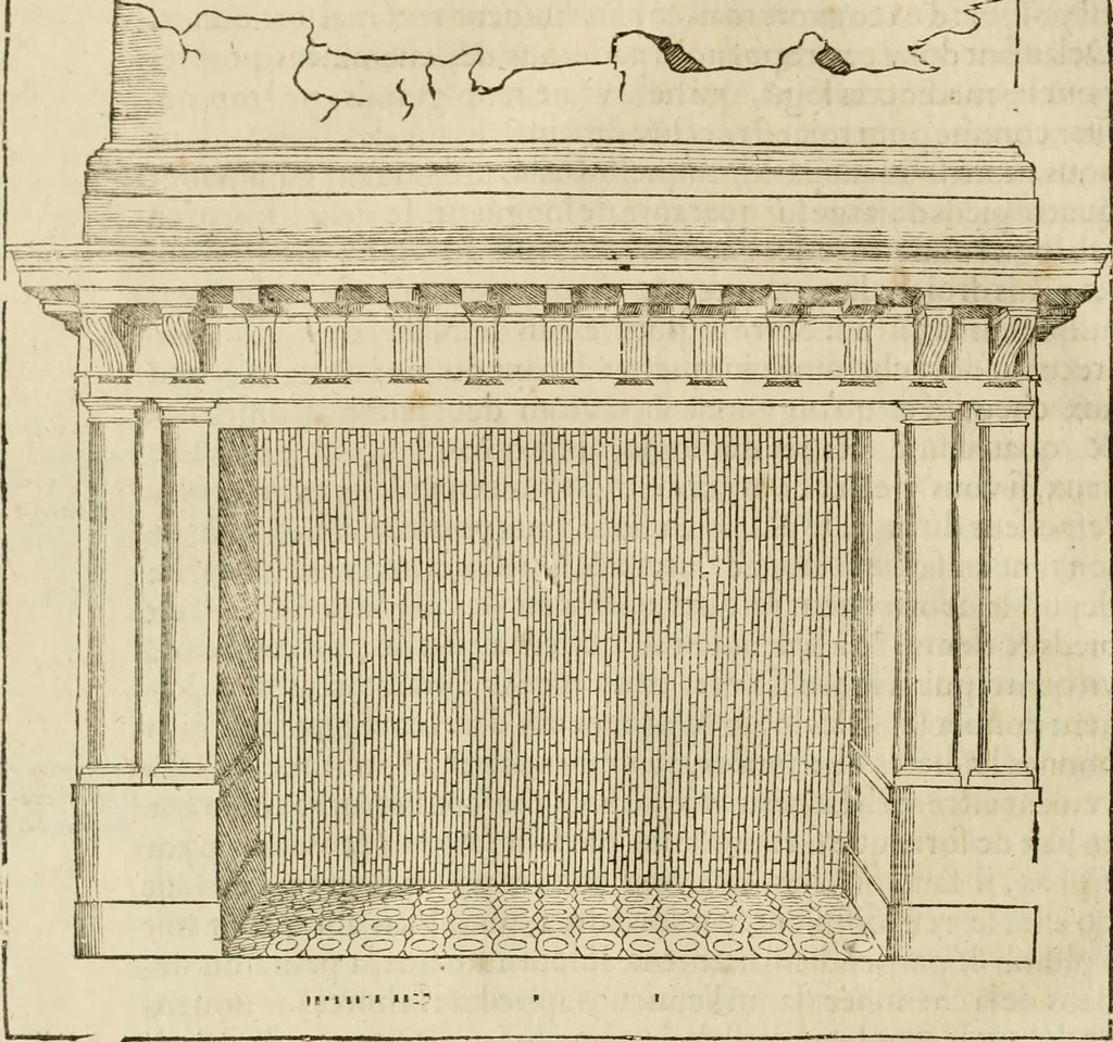 An illustration from Architecture de Philibert de l'Orme ... : uure entiere contenant onze livres, augmentée de deux, & autres figures non encores veuës, tant pour desseins qu'ornemens de maisons : avec vne belle inuention pour bien bastir, & à petits fraiz .., 1626, leaf 541