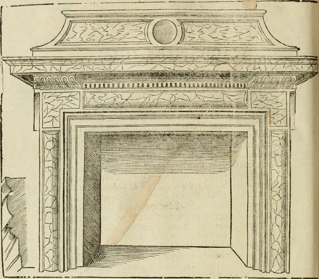 An illustration from Architecture de Philibert de l'Orme ... : uure entiere contenant onze livres, augmentée de deux, & autres figures non encores veuës, tant pour desseins qu'ornemens de maisons : avec vne belle inuention pour bien bastir, & à petits fraiz .., 1626, leaf 547