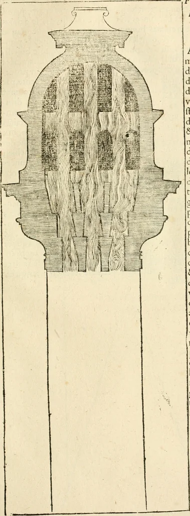 An illustration from Architecture de Philibert de l'Orme ... : uure entiere contenant onze livres, augmentée de deux, & autres figures non encores veuës, tant pour desseins qu'ornemens de maisons : avec vne belle inuention pour bien bastir, & à petits fraiz .., 1626, leaf 560