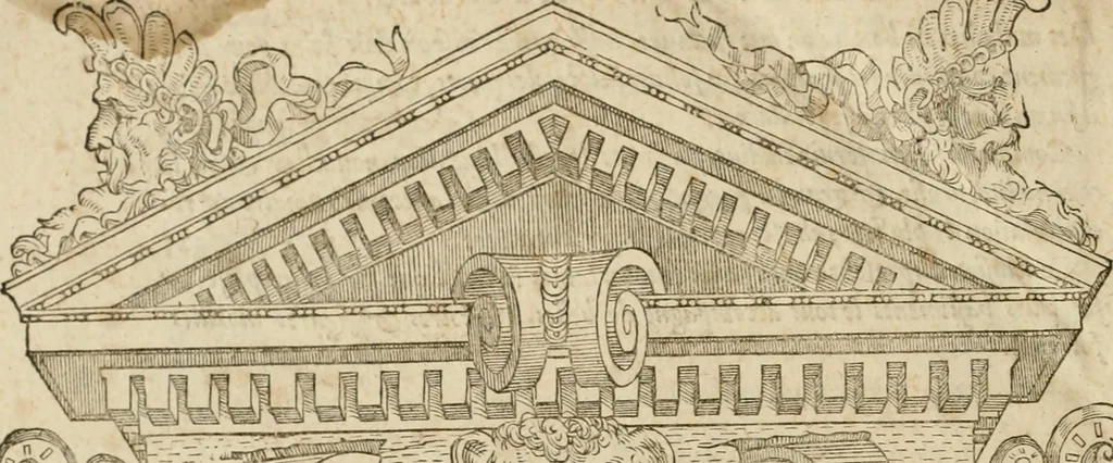 An illustration from Architecture de Philibert de l'Orme ... : uure entiere contenant onze livres, augmentée de deux, & autres figures non encores veuës, tant pour desseins qu'ornemens de maisons : avec vne belle inuention pour bien bastir, & à petits fraiz .., 1626, leaf 703