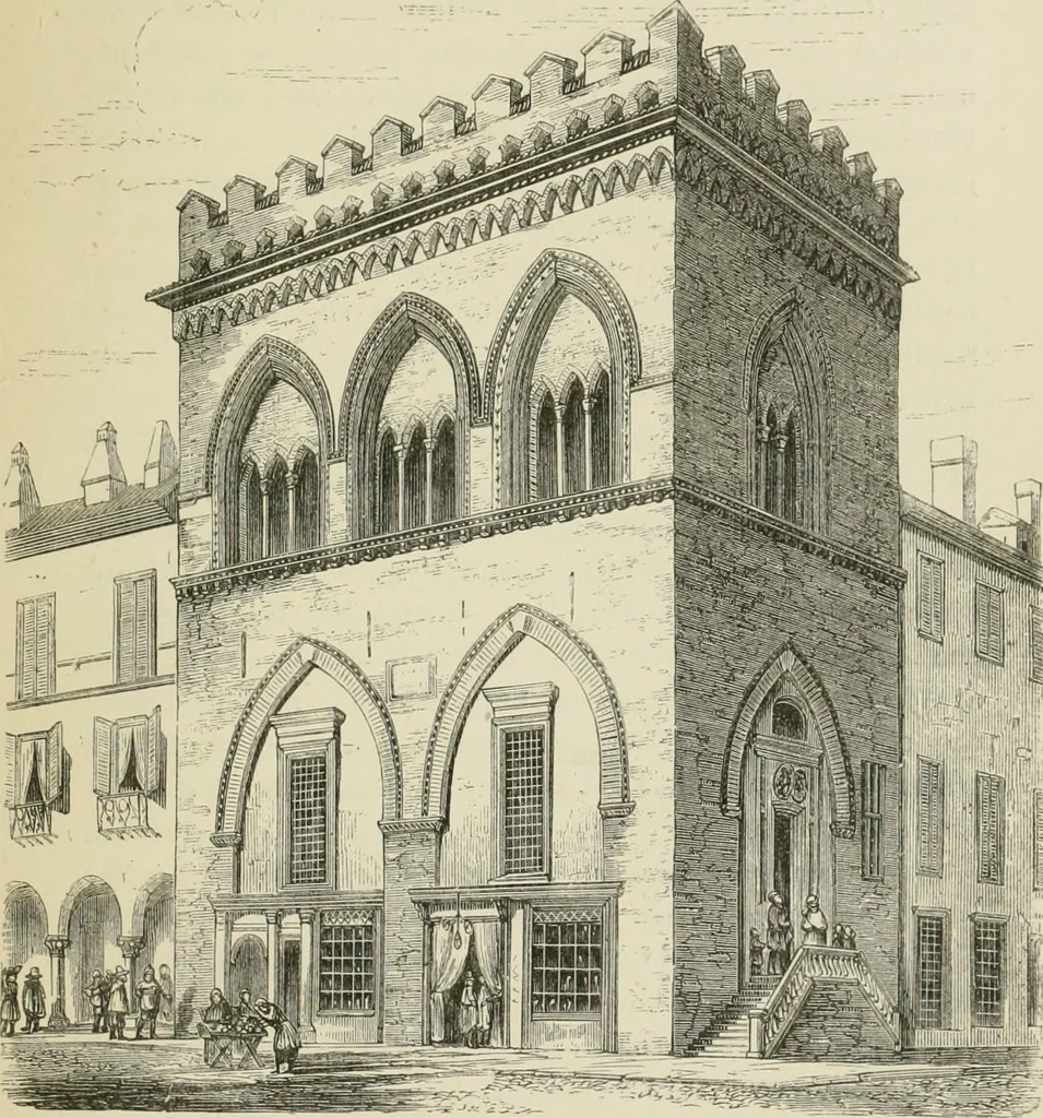 An illustration from Architecture: gothic and renaissance, 1880, leaf 158