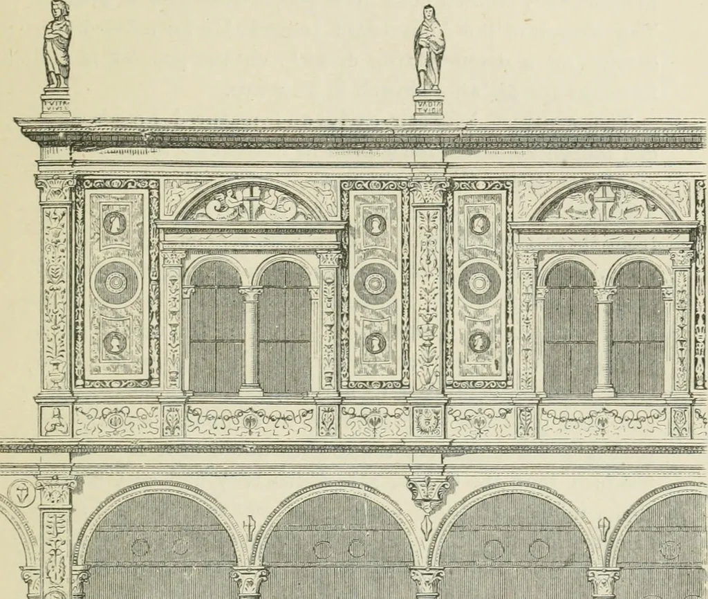 An illustration from Architecture: gothic and renaissance, 1880, leaf 212