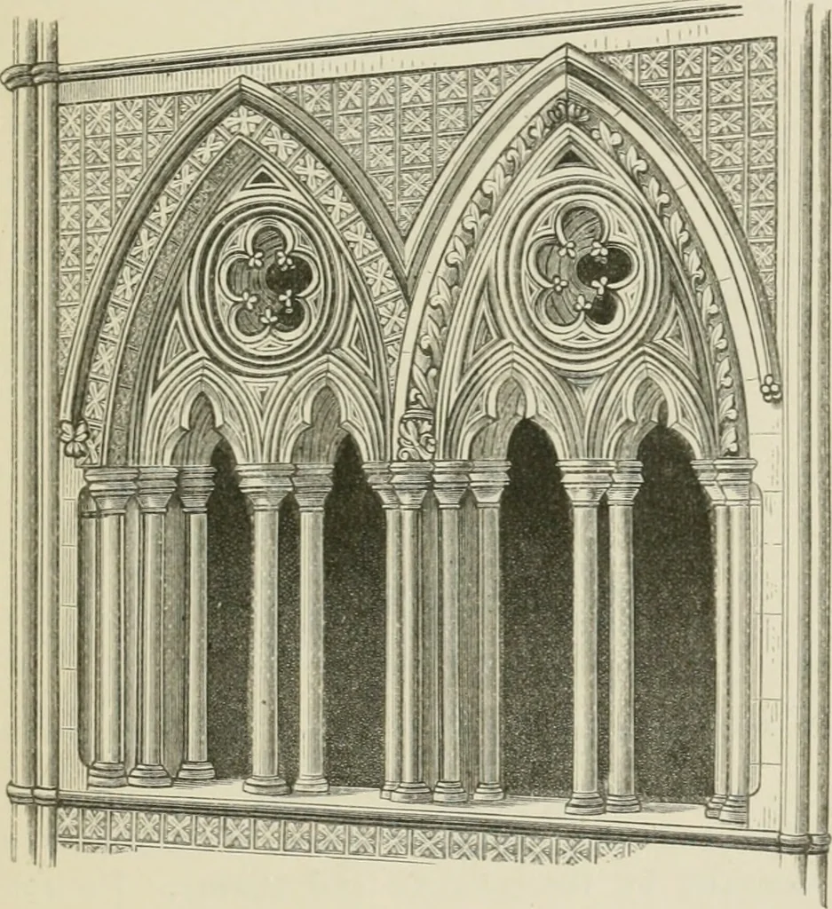 An illustration from Architecture: gothic and renaissance, 1880, leaf 90