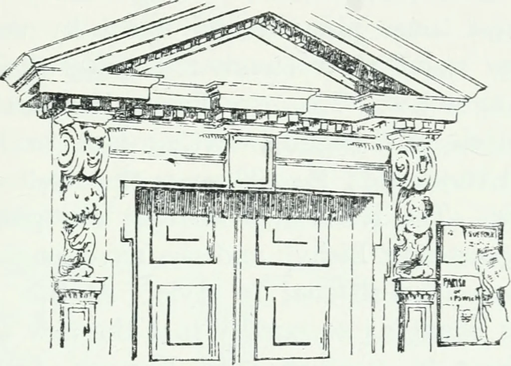 An illustration from Architecture and how to sketch it : illustrated by sketches of typical examples, 1910, leaf 26