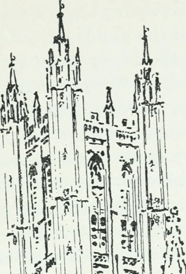 An illustration from Architecture and how to sketch it : illustrated by sketches of typical examples, 1910, leaf 30