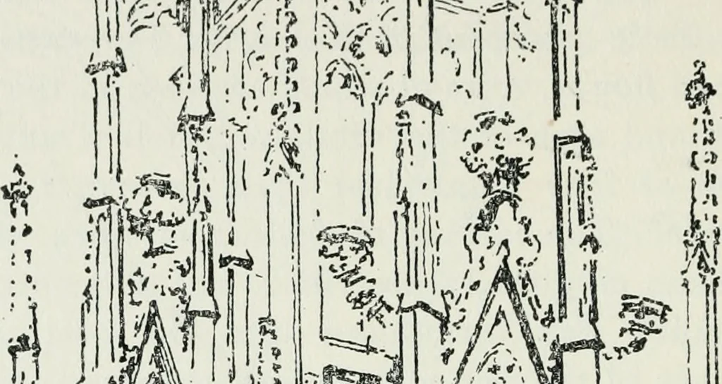 An illustration from Architecture and how to sketch it : illustrated by sketches of typical examples, 1910, leaf 45