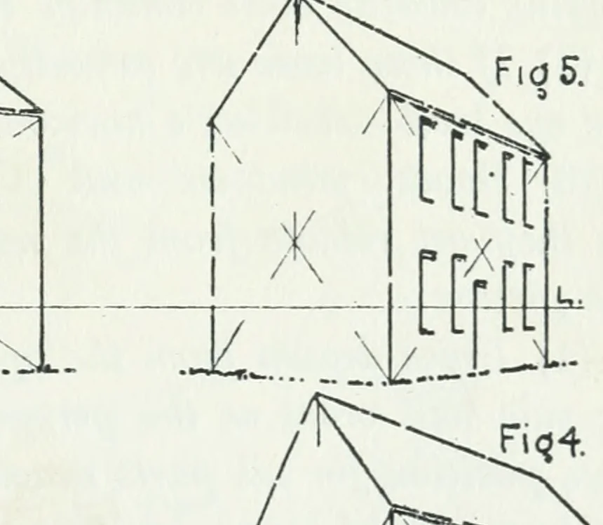 An illustration from Architecture and how to sketch it : illustrated by sketches of typical examples, 1910, leaf 52