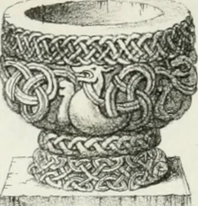 An illustration from An attempt to discriminate the styles of architecture in England : from the Conquest to the Reformation : with a sketch of the Grecian and Roman orders, notices of numerous British edifices, and some remarks on the architecture of a part of France, 1835, leaf 147