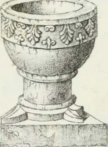 An illustration from An attempt to discriminate the styles of architecture in England : from the Conquest to the Reformation : with a sketch of the Grecian and Roman orders, notices of numerous British edifices, and some remarks on the architecture of a part of France, 1835, leaf 147