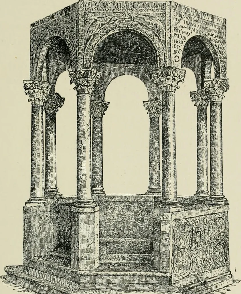 An illustration from Architecture in Italy, from the sixth to the eleventh century; historical and critical researches, 1896, leaf 108