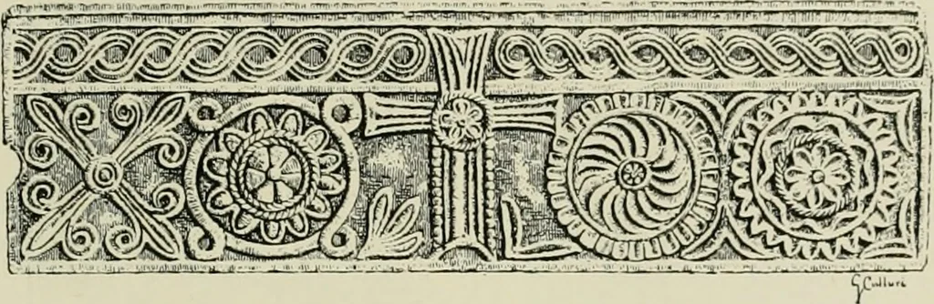 An illustration from Architecture in Italy, from the sixth to the eleventh century; historical and critical researches, 1896, leaf 128