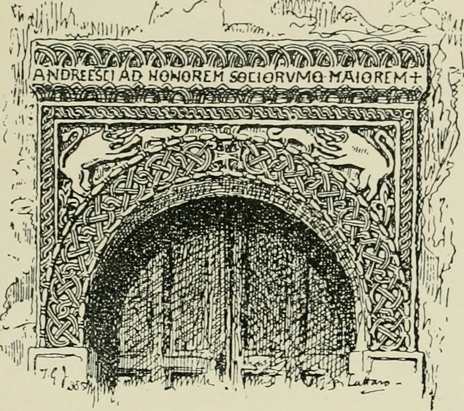 An illustration from Architecture in Italy, from the sixth to the eleventh century; historical and critical researches, 1896, leaf 225