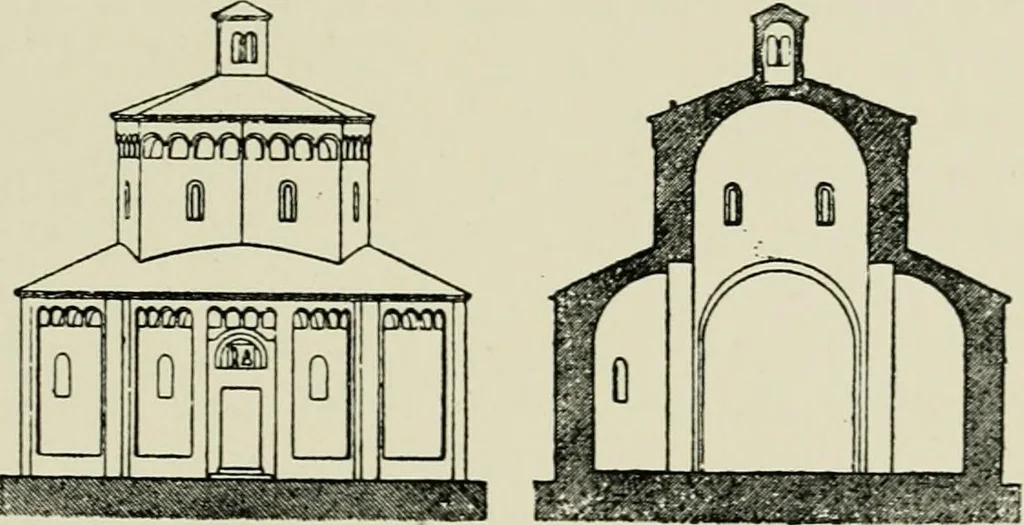 An illustration from Architecture in Italy, from the sixth to the eleventh century; historical and critical researches, 1896, leaf 269
