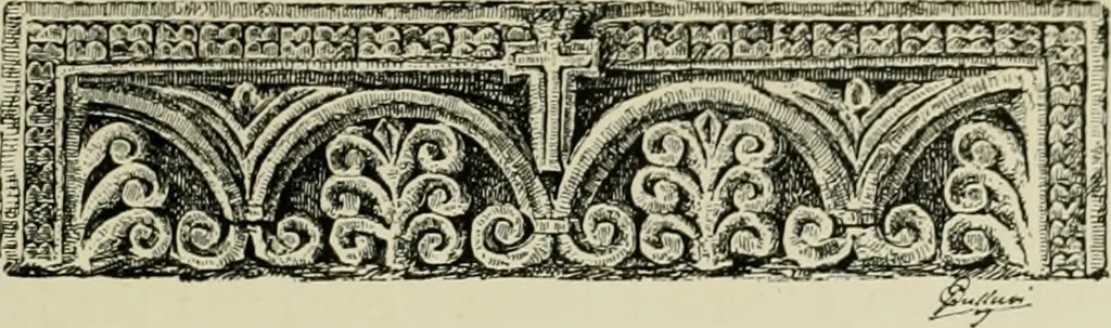An illustration from Architecture in Italy, from the sixth to the eleventh century; historical and critical researches, 1896, leaf 28