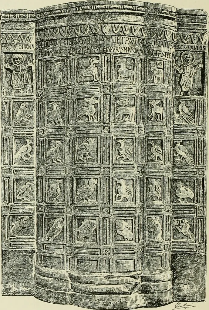 An illustration from Architecture in Italy, from the sixth to the eleventh century; historical and critical researches, 1896, leaf 33