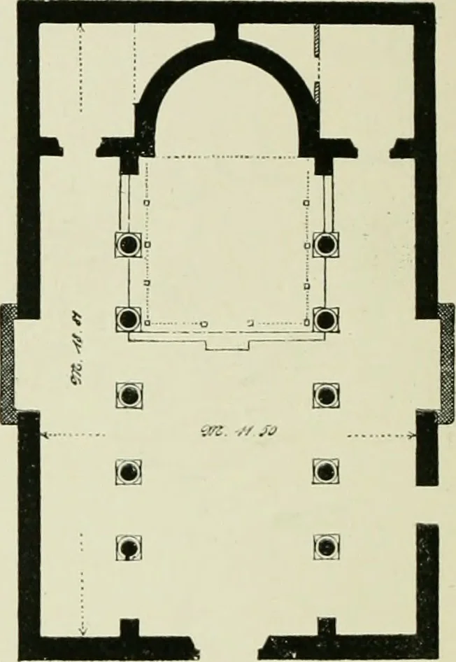An illustration from Architecture in Italy, from the sixth to the eleventh century; historical and critical researches, 1896, leaf 71