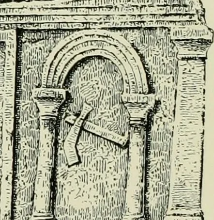 An illustration from Architecture in Italy, from the sixth to the eleventh century; historical and critical researches, 1896, leaf 77