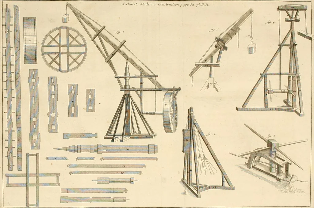 An illustration from Architecture moderne, ou, L'art de bien bâtir pour toutes sortes de personnes : tant pour les maisons des particuliers que pour les palais, 1728, leaf 103