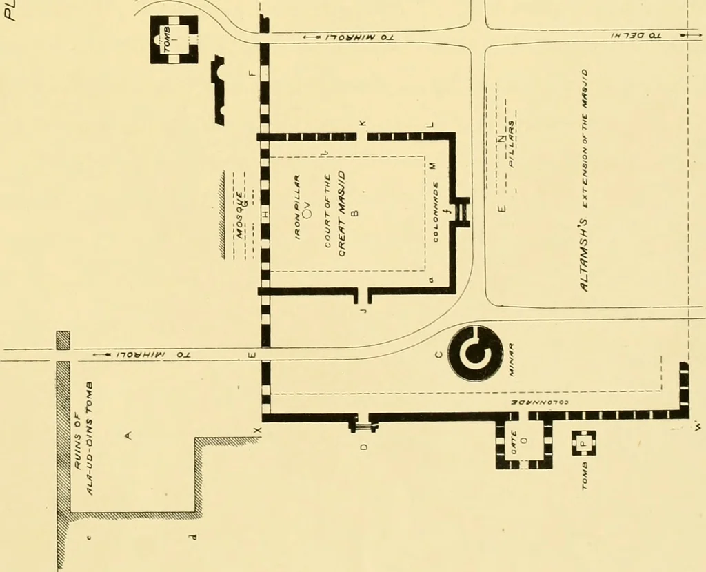 An illustration from The architecture of ancient Delhi : especially the buildings around the Kutb Minar, 1872, leaf 42